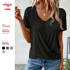 时尚休闲套装;女士家居服;女式T恤