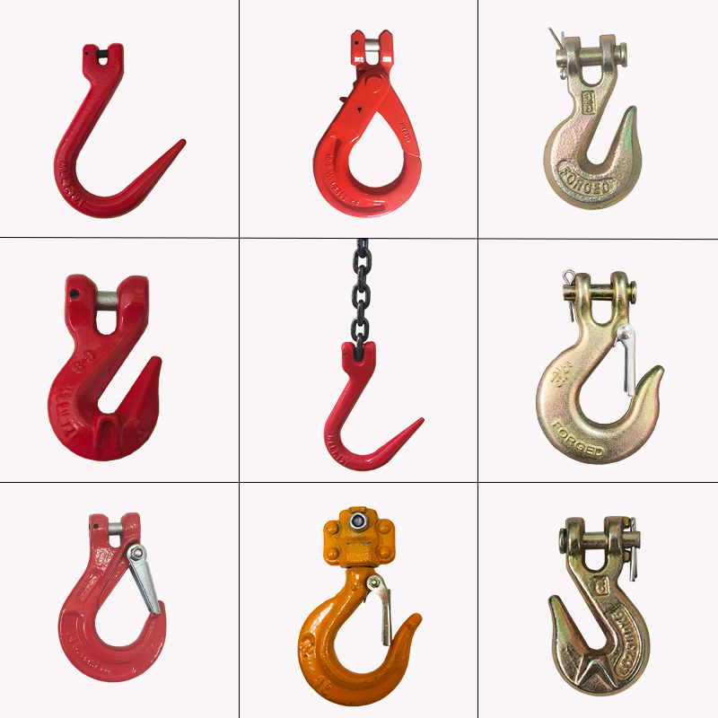 ♤起重链条羊角吊勾链条抓钩卡链勾调节器滑勾锰钢翅勾滑勾索具
