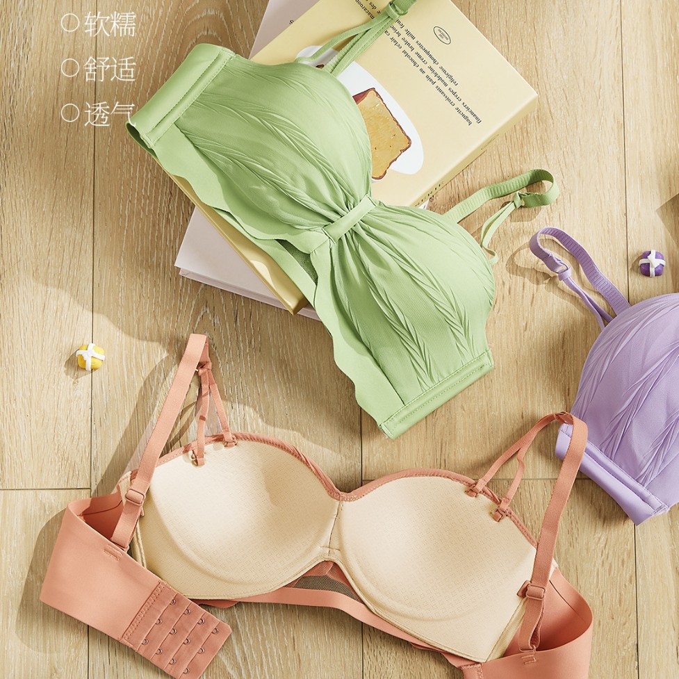 Venta directa de fábrica comercio electrónico transfronterizo Sudeste de Asia Vietnam Tailandia damas sin costuras sujetador de recogida lateral cómodo