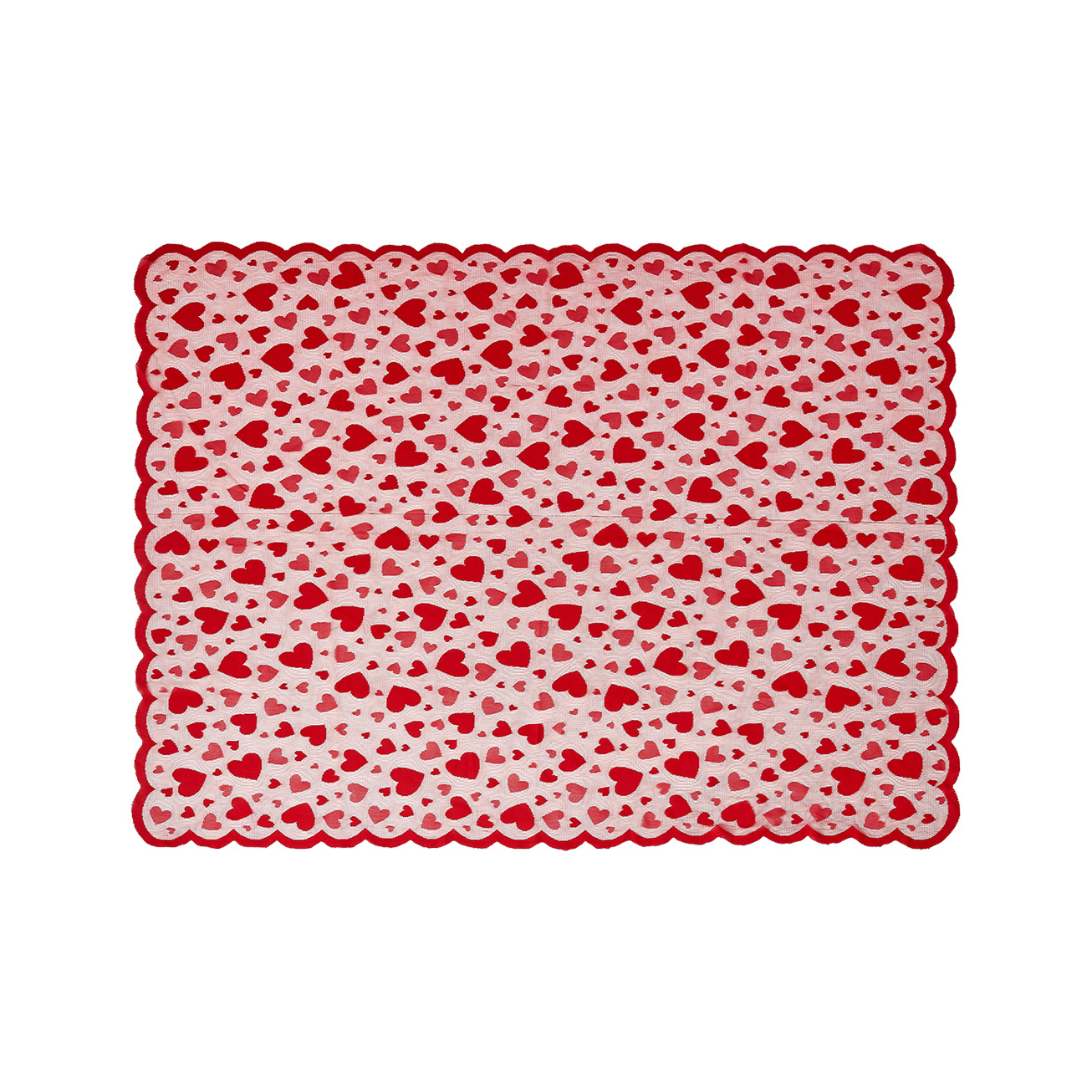 Nuevo amor Día de San Valentín tela de mesa rectangular table bandera de encaje conjunto de almohadillas rojo estilo europeo y americano decoración de la fiesta