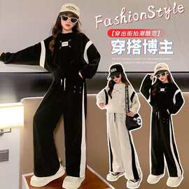 女童秋季套装2024新款洋气秋装中大儿童装运动衣服12岁女孩春秋款