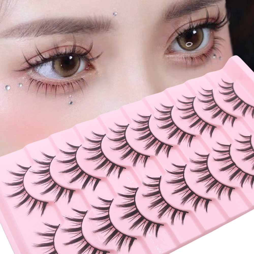Cómics ojos pestañas 009 fábrica al por mayor europeas y americanas pestañas falsas densas fotografías gigantes pestañas diabólicas cos diez pares