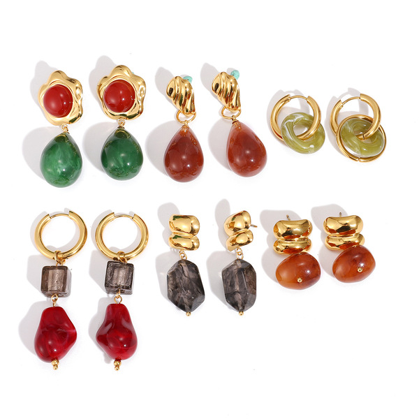 genuine design earrings stainless steel