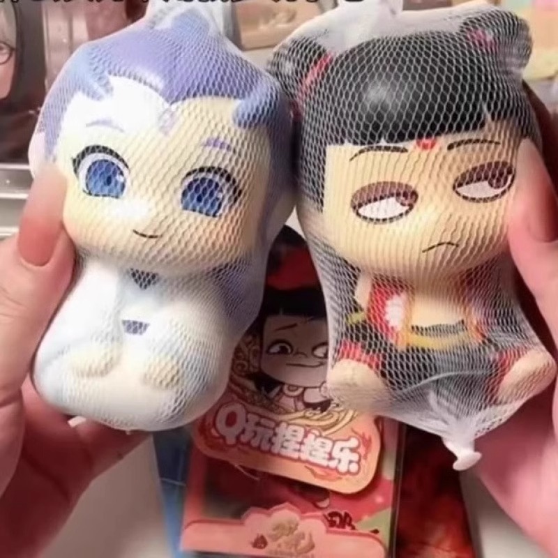 Juguete de peluche Nezha y Ao Bing de la película, diseño de pellizco, nuevo modelo de acción