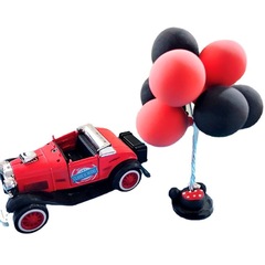 馨睿8球二次元黏土告白氣球車內飾粉白氣球蛋糕裝飾個性創意擺件