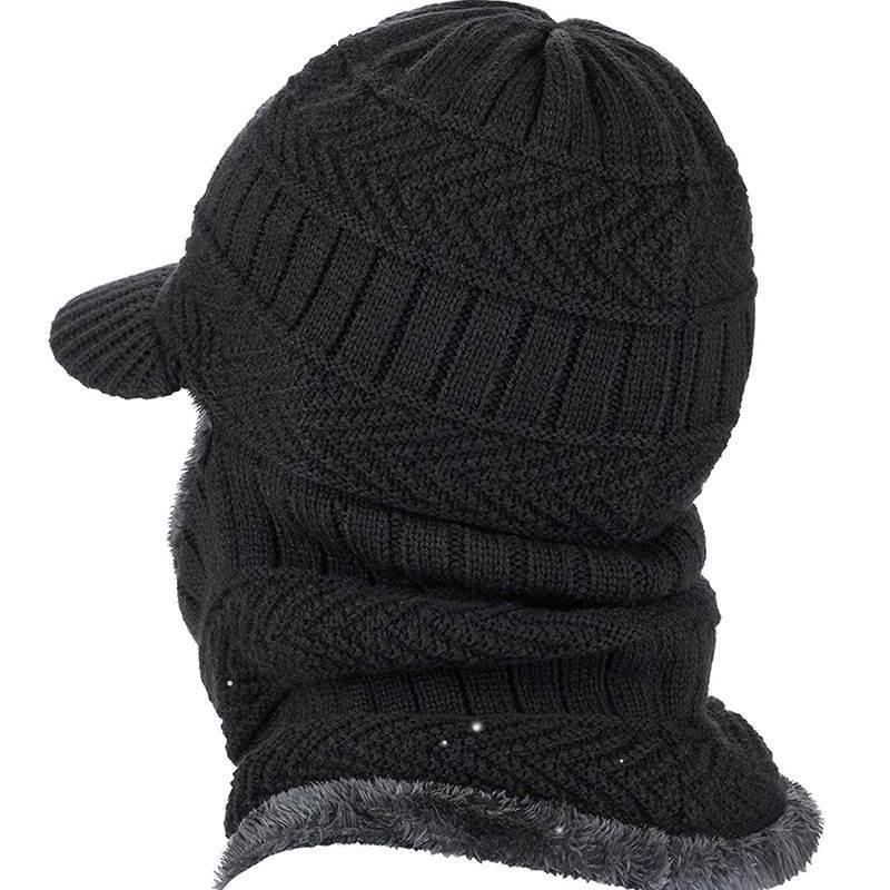 N 916 Winter Hat Skullies Beanies Hats Winter Men's Wool