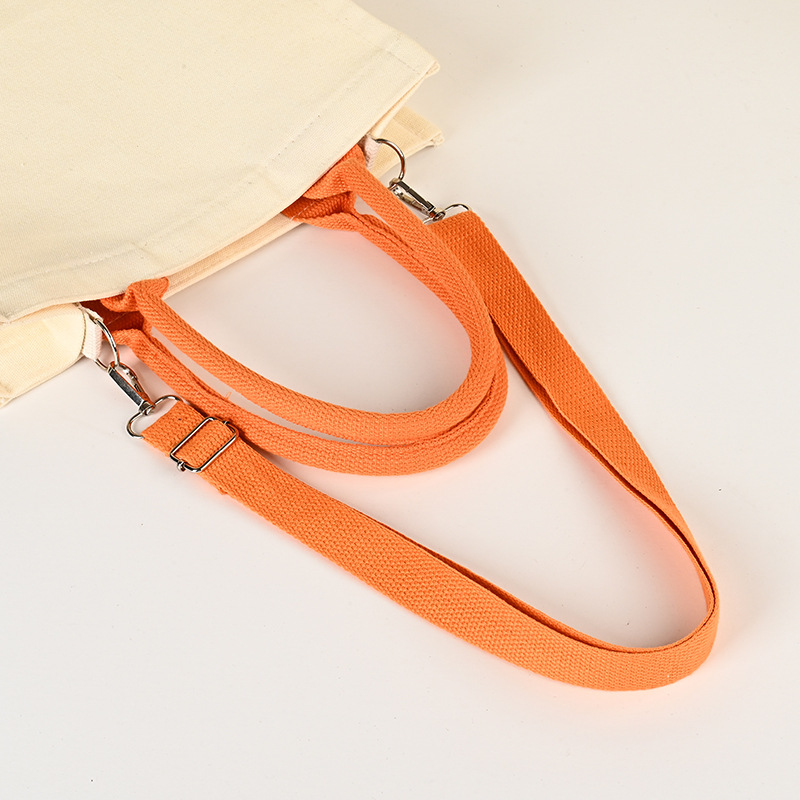 Bolsa de lona portátil, bolsa de lona publicitaria engrosada de un solo hombro, bolsa de lona de trabajo tridimensional personalizada