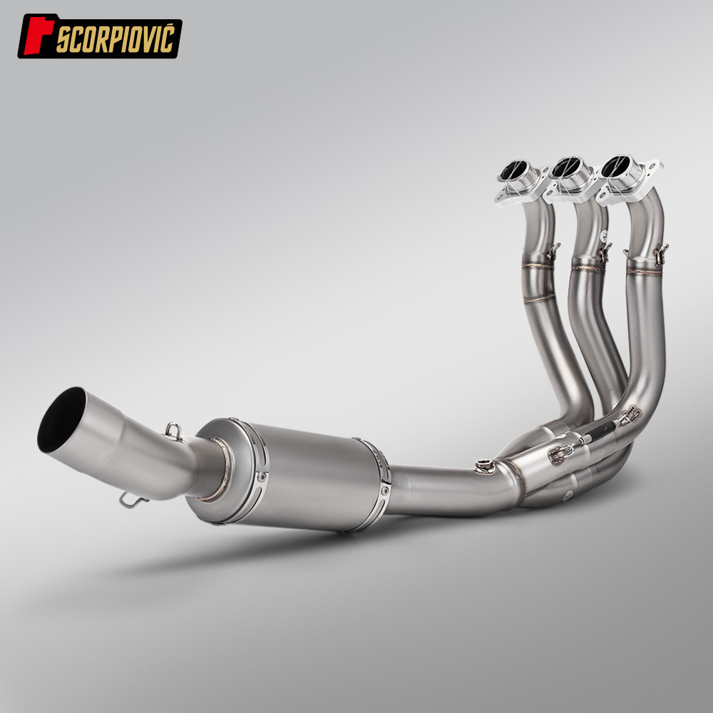 Suitable for Trident660 Full Exhaust Pipe and Triumph Daytona660 Front and Rear Section Set