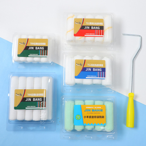Small core thumb roller brush head wool cotton synthetic fiber thumb roller replacement core thumb roller brush