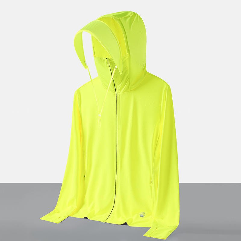 Gran sombrero de brida ropa de protección solar personalizada parejas de verano chaqueta de verano publicidad de ropa de piel impresa logotipo