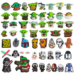 Cross-border e-commerce shoe accessories PVC cartoon Star Wars hole shoes shoe buckle shoe accessories