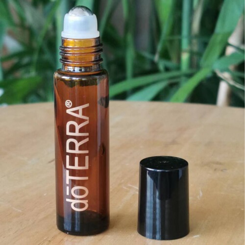 Doray 10ml brown glass ballpoint bottle with rollerball atomizer, dropper essential oil bottle, brown split bottle