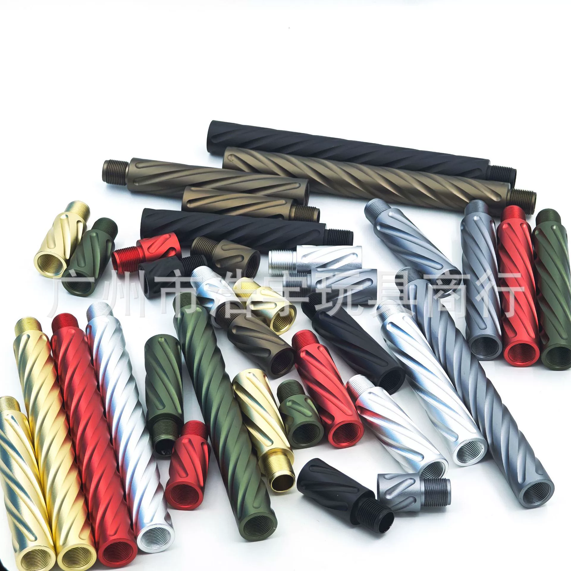 14 counter-thread pipe SQB threaded pipe color competition pipe 14mm counter-thread metal extension pipe 14 counter-thread straight pipe splicing