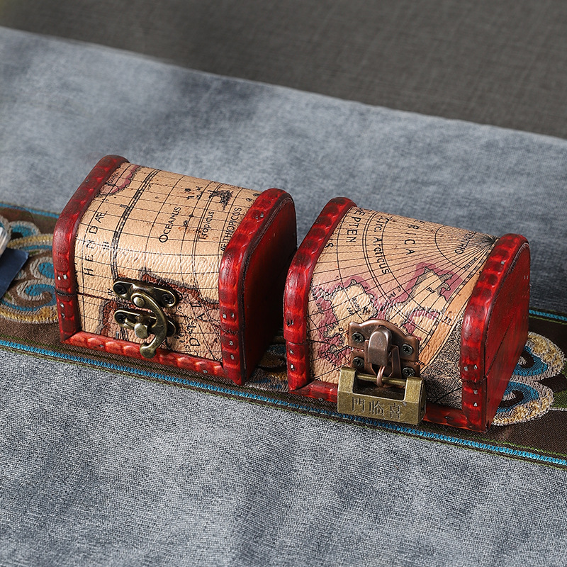 Retro wooden storage box