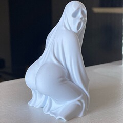 3D打印鬼魂雕像装饰趣味桌面摆件可爱鬼怪雕像万圣节鬼魂装饰