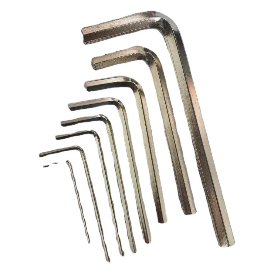 Шестигранный ключ из нержавеющей стали 304 Шестигранный ключ L-типа отвертка двойного назначения оптовая обработка