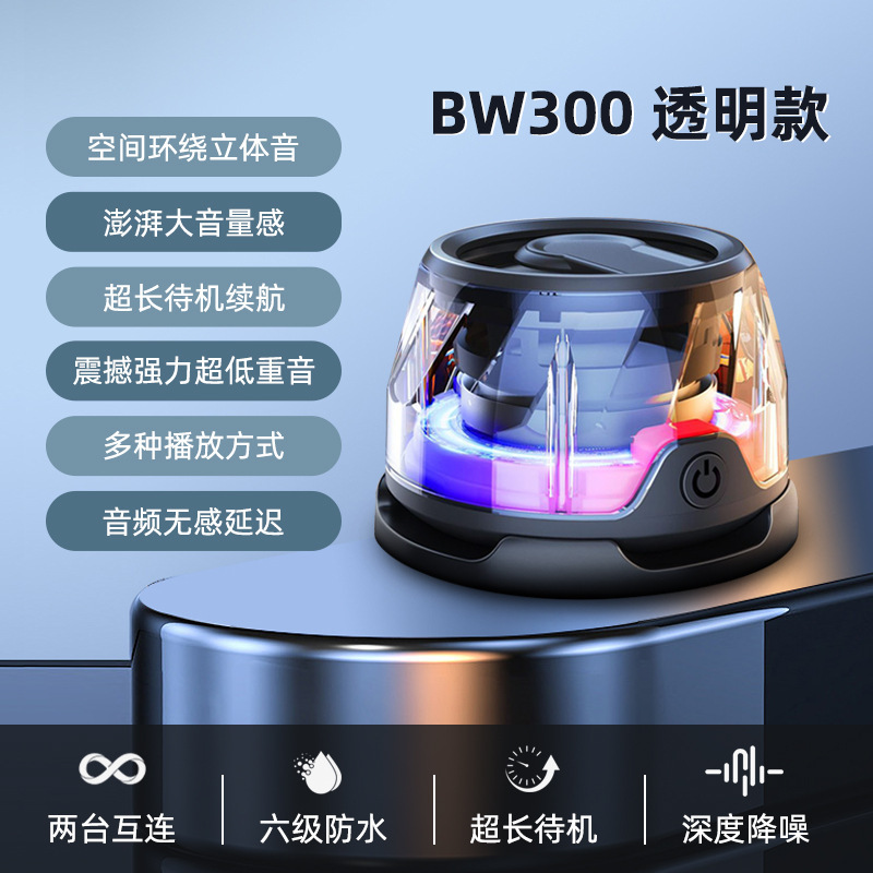 跨境新款W200磁吸蓝牙音箱无线便携家用浴室防水低音炮迷你小音响|undefined