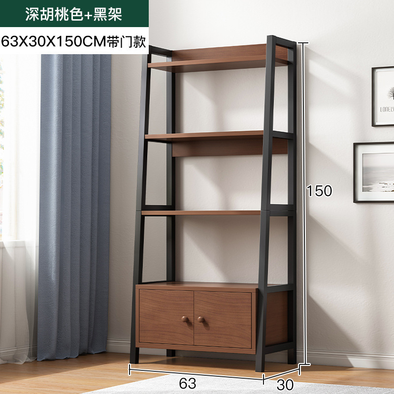 Estante de pared de madera maciza estantería de almacenamiento en el hogar estante de almacenamiento de estudio simple estantería en capas dormitorio multicapa