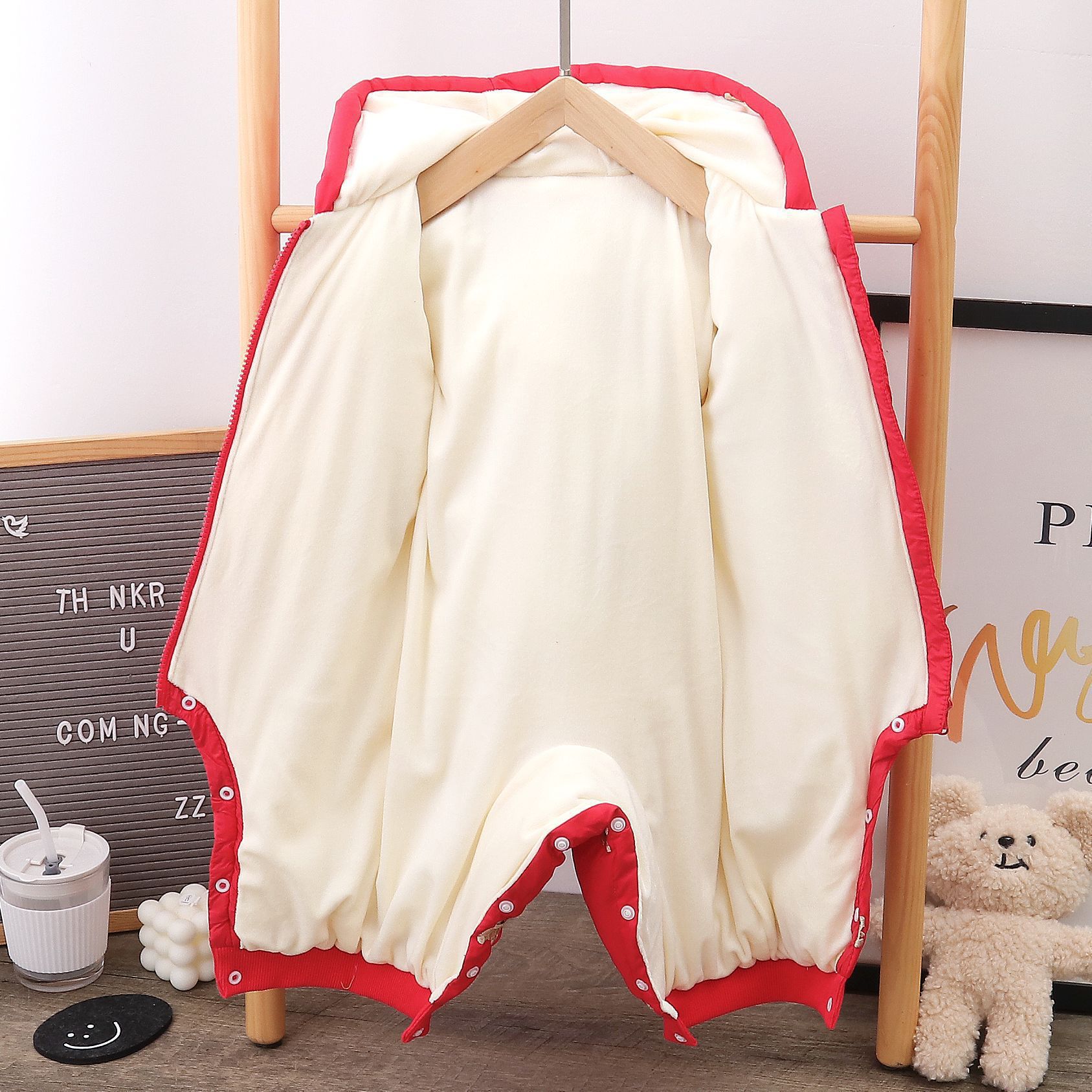 Nuevo algodón para niños ropa de escalada para bebés, niños, mujeres, bebés con camiseta de terciero gruesa y cálida comercio exterior transfronterizo
