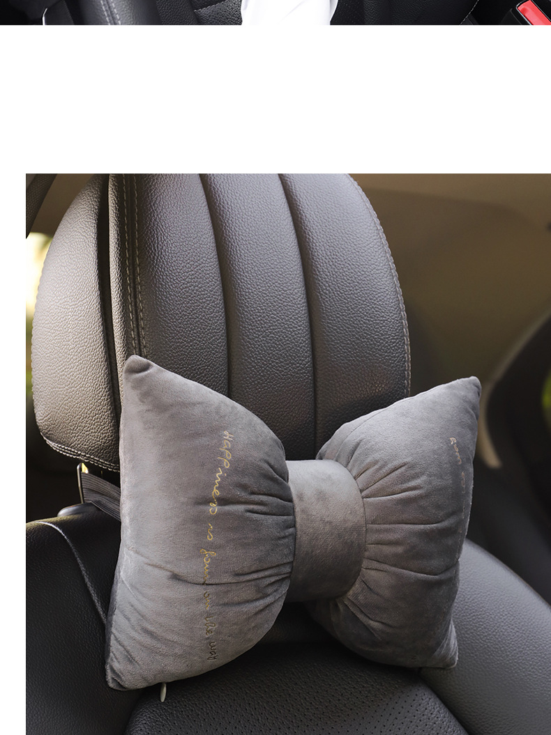 Car headrest lumbar support a pair of car neck pillow main driving neck sleeping pillow car pillow creative cute