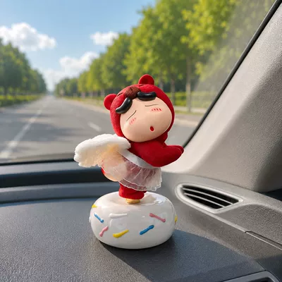 Car ornaments Little Angel with Bare Butt - little-angel-style-red-spin-xiaoxin