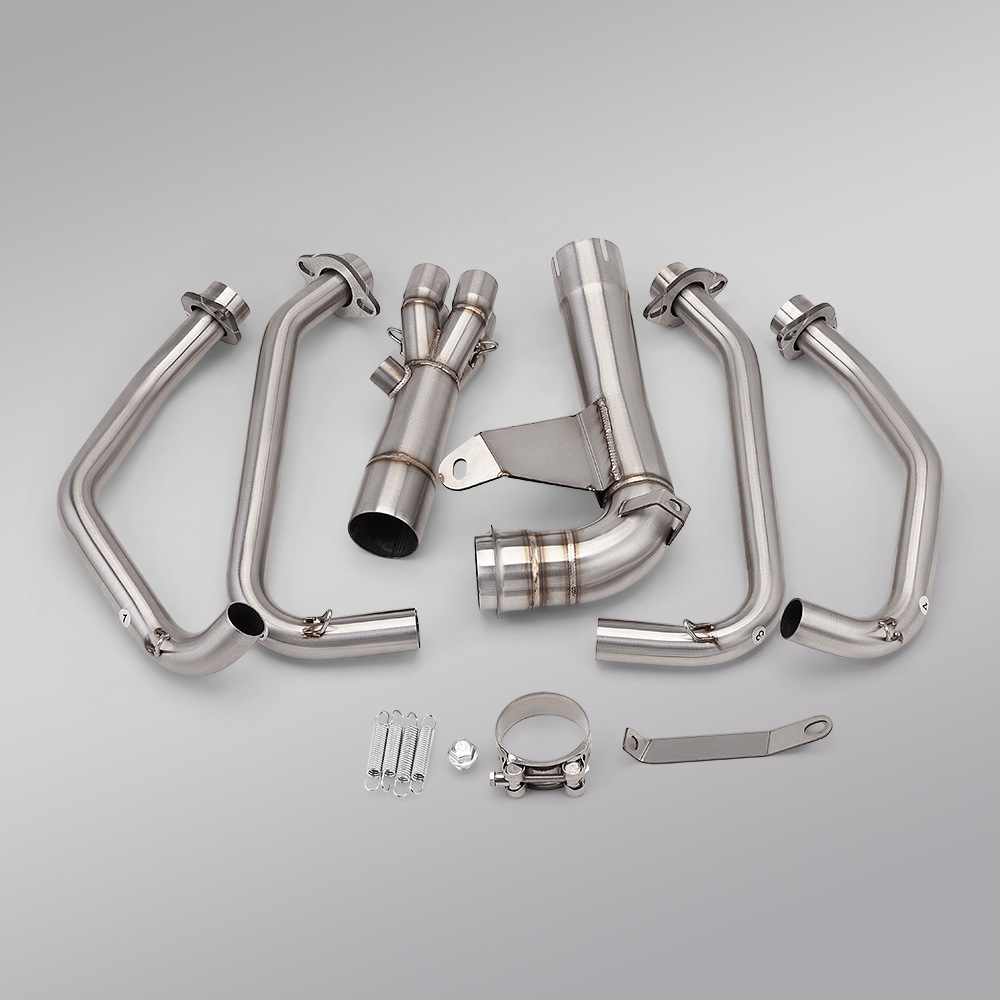 Motorcycle Modification Suitable for Dongfeng 500Sr Stainless Steel Front Exhaust Pipe Original Caliber Non-Destructive Installation
