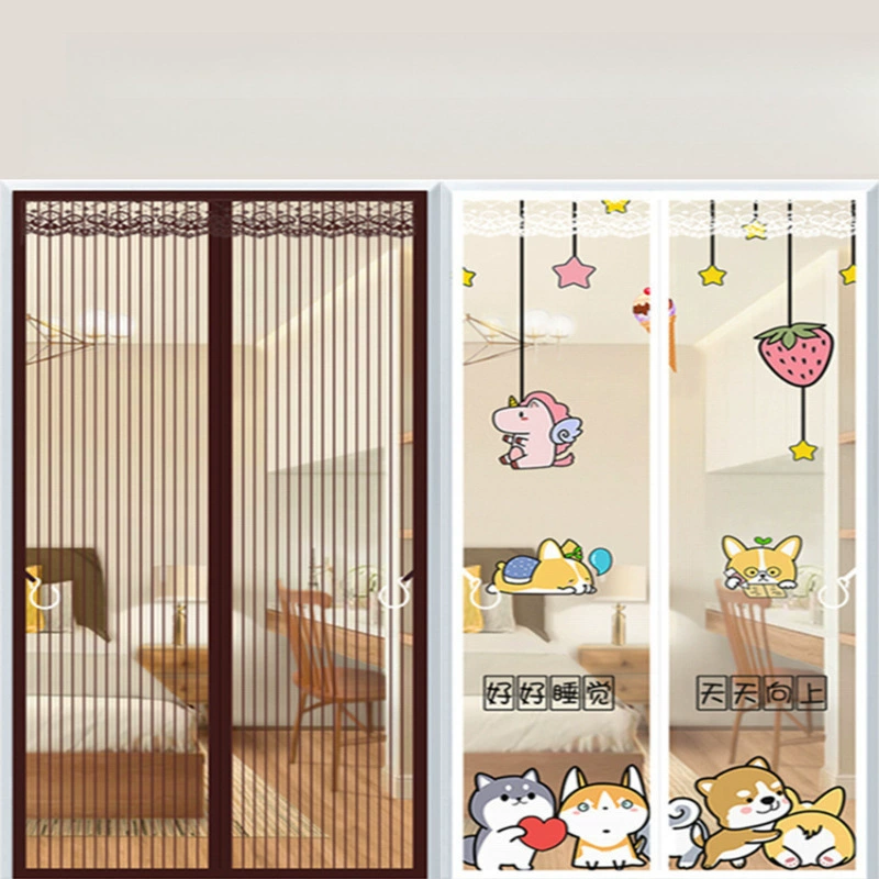 Дверная занавеска против комаров, перегородка, магнитная сетка, дверь, спальня, комната, бытовая магнитная полоса, сильная сетка, окно, лето, новый стиль