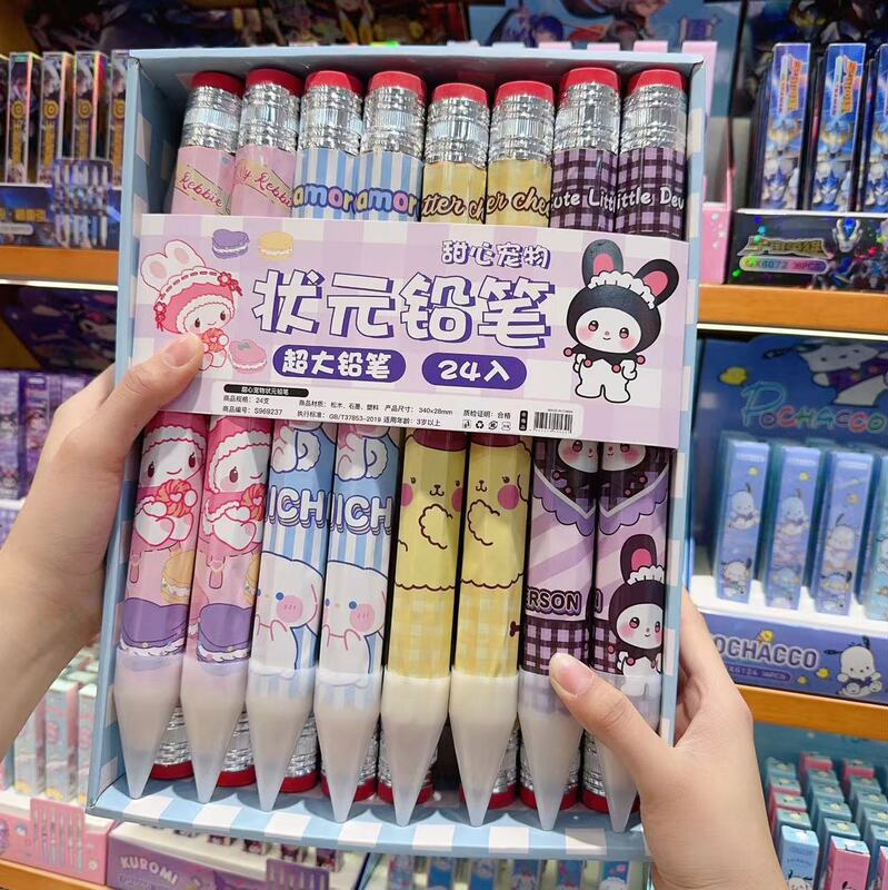 Cartoon-Shaped Oversized Giant Pencil, Creative and Quirky Gift for Girls, Jumbo Thick Pen