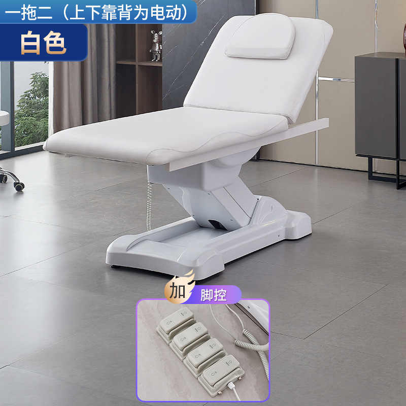 Cama de belleza eléctrica para fisioterapia, masaje SPA y masaje con aceite, con altura ajustable y orificio facial para respirar, específicamente para salones de belleza y clubes.