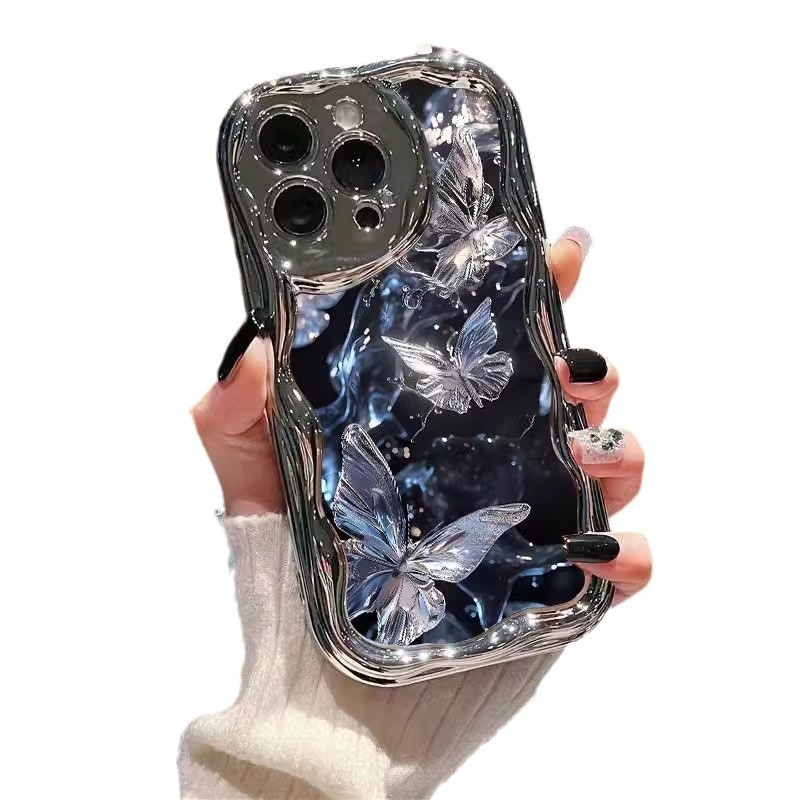 ins梦幻蝴蝶适用苹果16手机壳新款iphone15promax卡通13个性17AIR|undefined