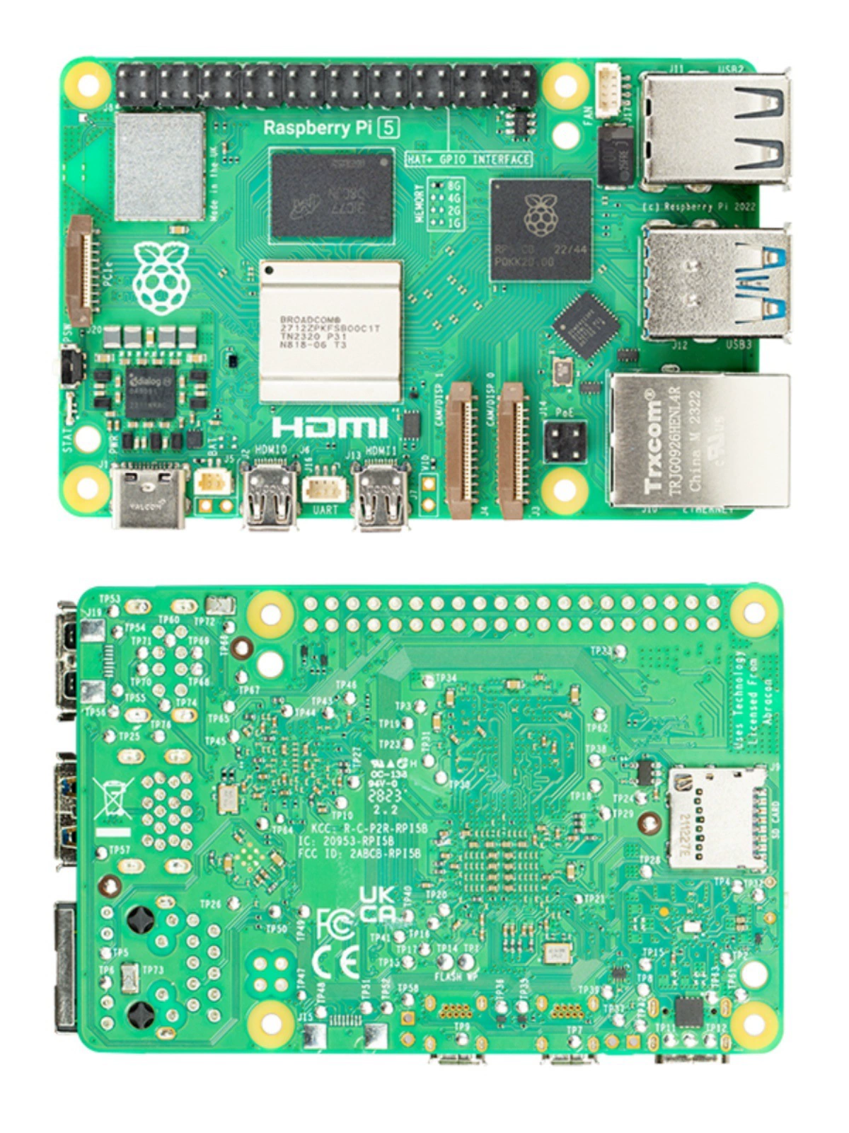 Raspberry Pi5B motherboard python programming AI learning original spot