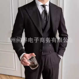 速卖通男士西装套装商务正装职业装结婚礼服男西服商务男士西装