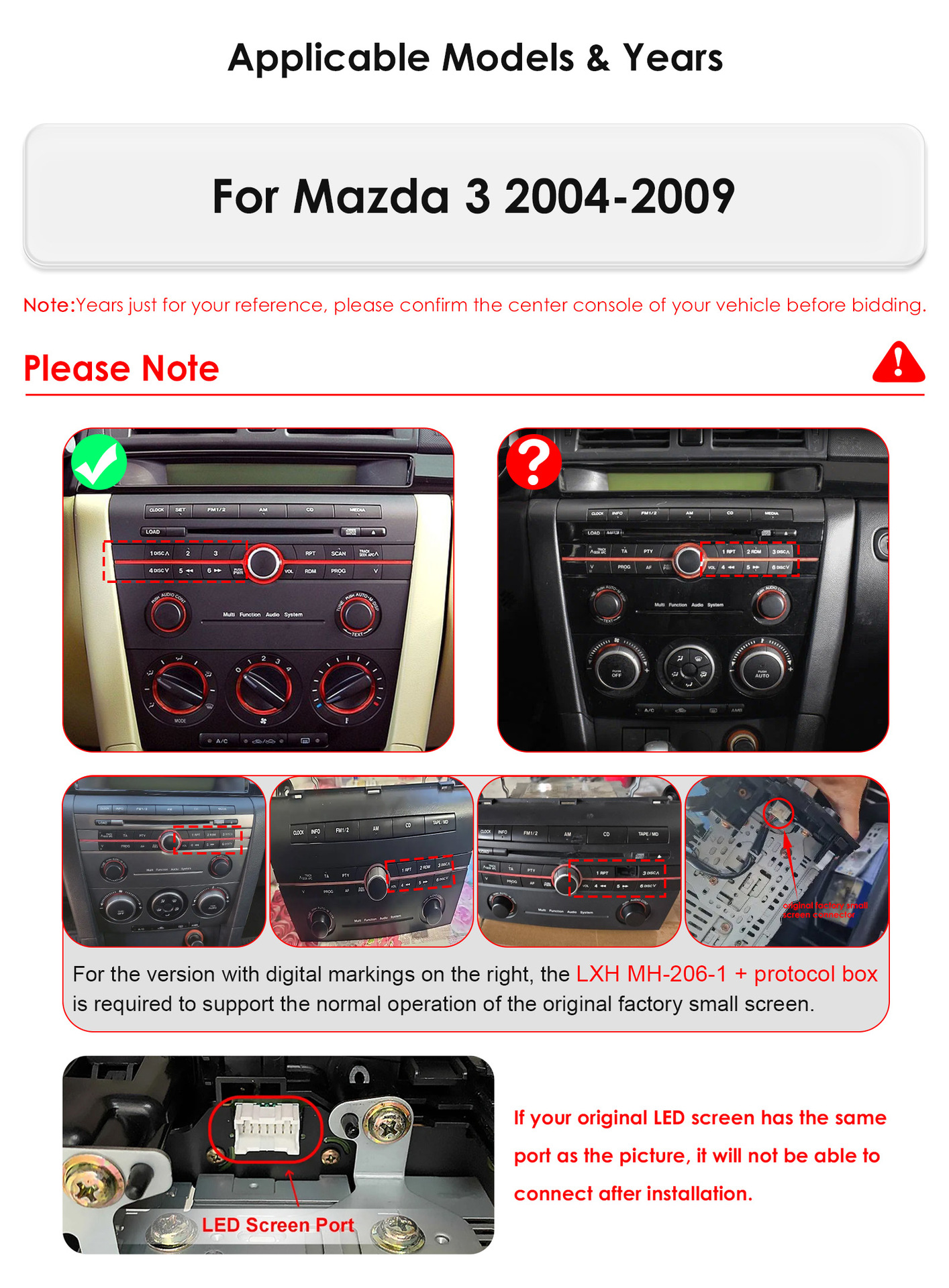 9inch Android Navigation Is Suitable for 04-09 Mazda3 Central Control Navigation System Car Mp5 Player Smart Device