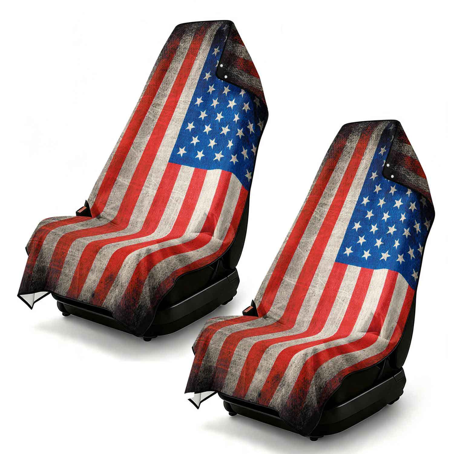2-piece dual-use car seat cover, ultra-fine fiber, can be used as a beach towel, printed car protective seat cover 13