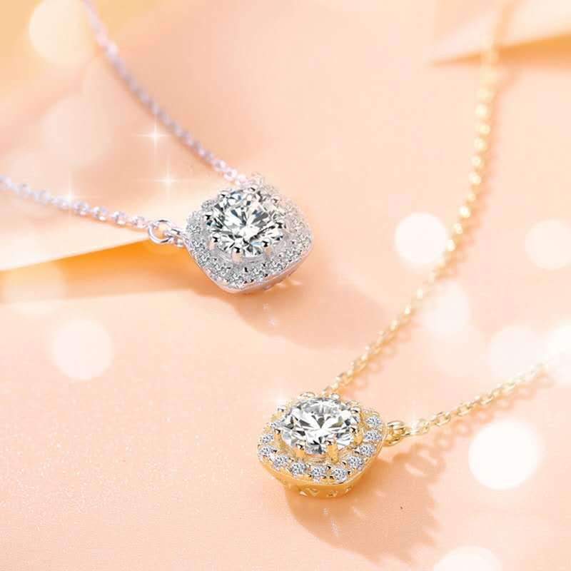 AliExpress europeo y americano AAA ZIRCON collar elegante todo-fósforo micro-incrustaciones clavícula cadena femenina luz lujo nicho diseño sentido venta al por mayor