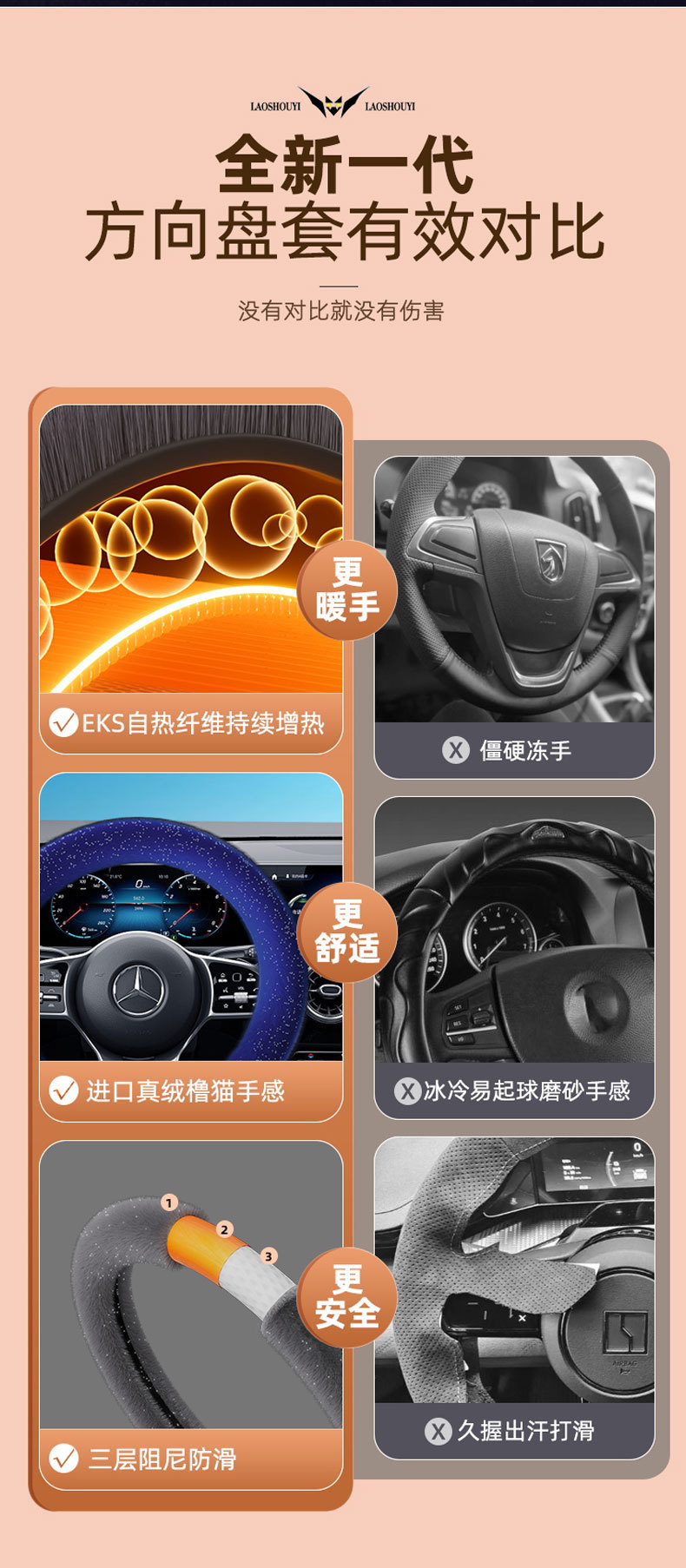 Starry Sky Mink Velvet Steering Wheel Cover for All Seasons Universal Car Handlebar Cover Cross-Border Wholesale Dropshipping and Retail