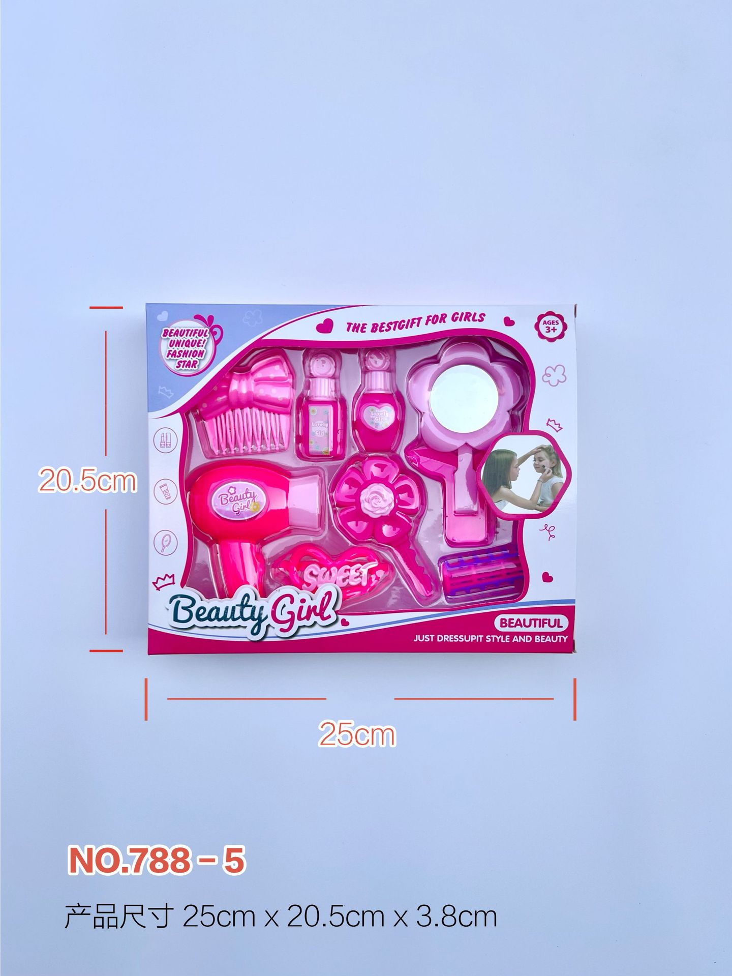 Simulación de juegos de juguetes y accesorios para el hogar, secador de pelo, peluquería, maquillaje, permanente, tocador, juego de juguetes, regalo image 39