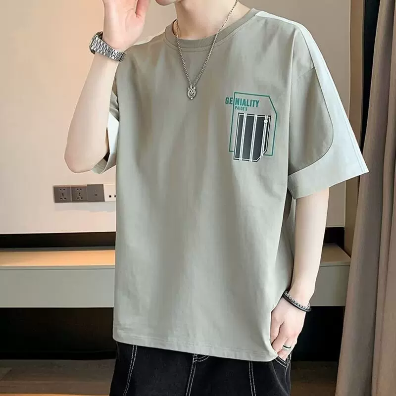 Summer universal breathable short sleeve T-shirt for leisure, loose fit