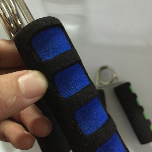 Anti-mouse hand A type 4.5mm chrome-plated grip exerciser fingerprint double-color cotton cover home fitness equipment