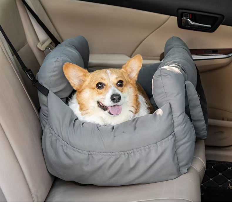 ペットベッド 車載用犬小屋 小型犬用マット 持ち運び便利 多機能 猫犬用ペットベッド 副操縦席用車用品|undefined