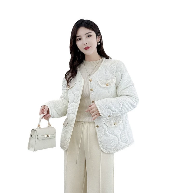 Модная короткая пуховая куртка, в стиле Chanel, большой размер, свободный крой