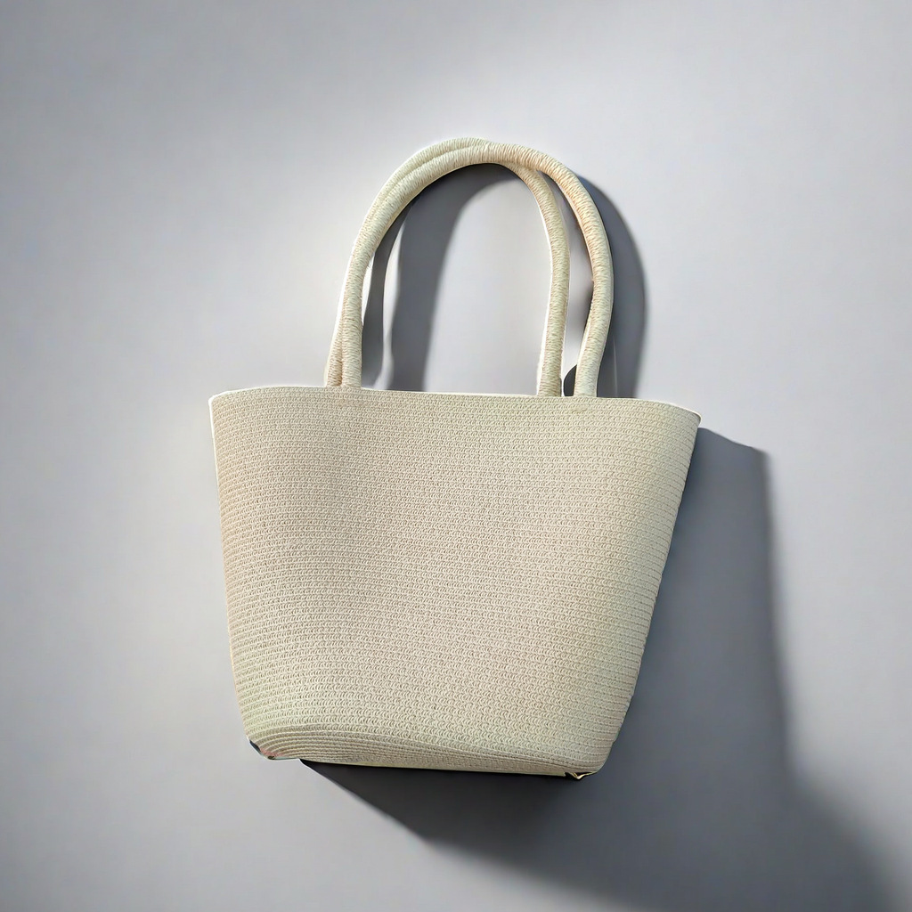 Bolso de paja para mujer, estilo playa, gran capacidad