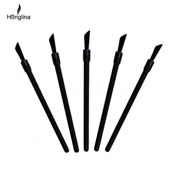 Factory Direct Supply, Disposable Slanted Small Brush, Eyebrow Brush, Plastic Handle, Fine Bristles, Convenient and Hygienic
