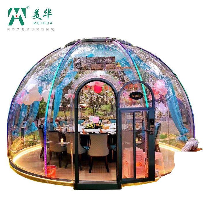 [Ventas directas de fábrica] Internet Celebrity Cafe casa burbuja PC cielo estrellado sala de camping Sala transparente al aire libre comedor tráfico Casa