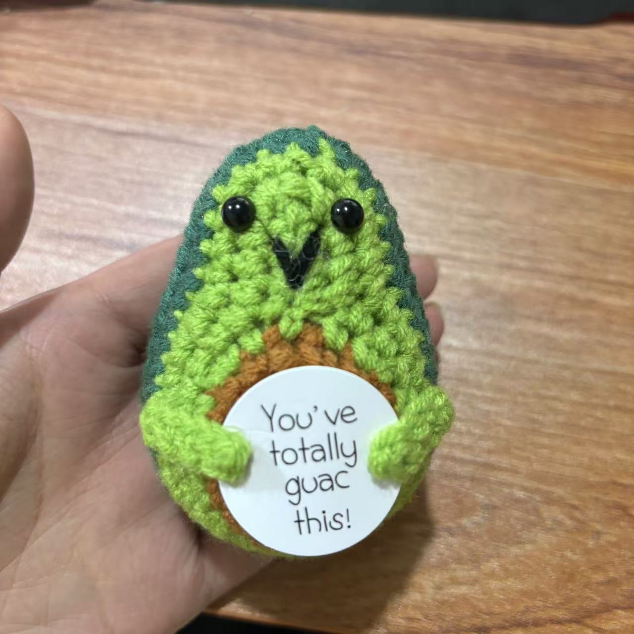 Transfronterizo al por mayor hecho a mano de punto de felpa de energía positiva de la patata emocional vegetal adornos de frutas de juguete pequeño regalo