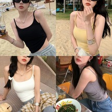 新品张贝贝同款外扩显胸bra吊带背心高定版纯欲风修身百搭打底衫