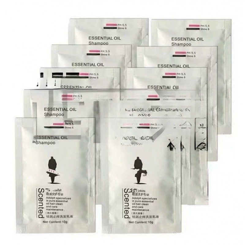 Адольф 10ml мешок 10g шампунь для душа пробный пакет для путешествий масло портативный отель оптовая продажа