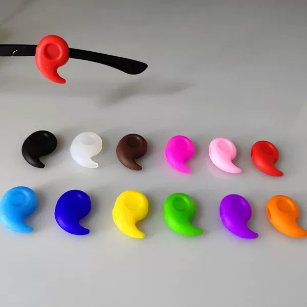 Fixed Ear Hooks, Anti-Slip Eyeglass Frame Holders, Silicone Temple Tips, Ear Hooks, Temple Tips