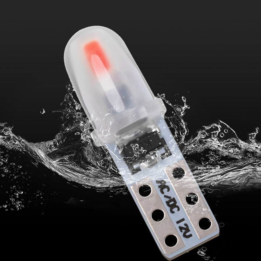 LED Indicador de luz del instrumento del coche LED luz de control central T5 Luz de aire acondicionado cambio de color modificación de la luz del engranaje de la correa T5 base