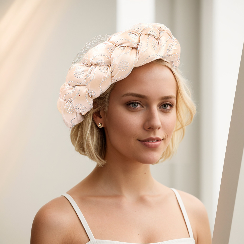 Cappello musulmano Color Ding fascia per capelli multicolore hot drill nuova treccia per capelli fascia per capelli_voghion.com